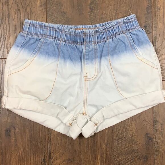 Carmar Pants - LF CARMAR Ombré Elastic Waist Jean Shorts